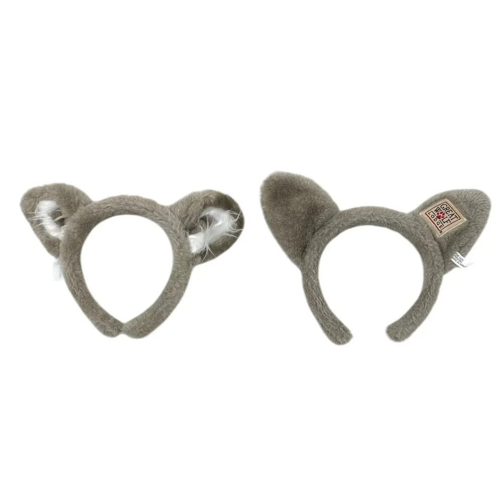 Lot of 2 Kids Great Wolf Lodge Ears‎ Headbands Souvenir Wolf Party Theme Costume